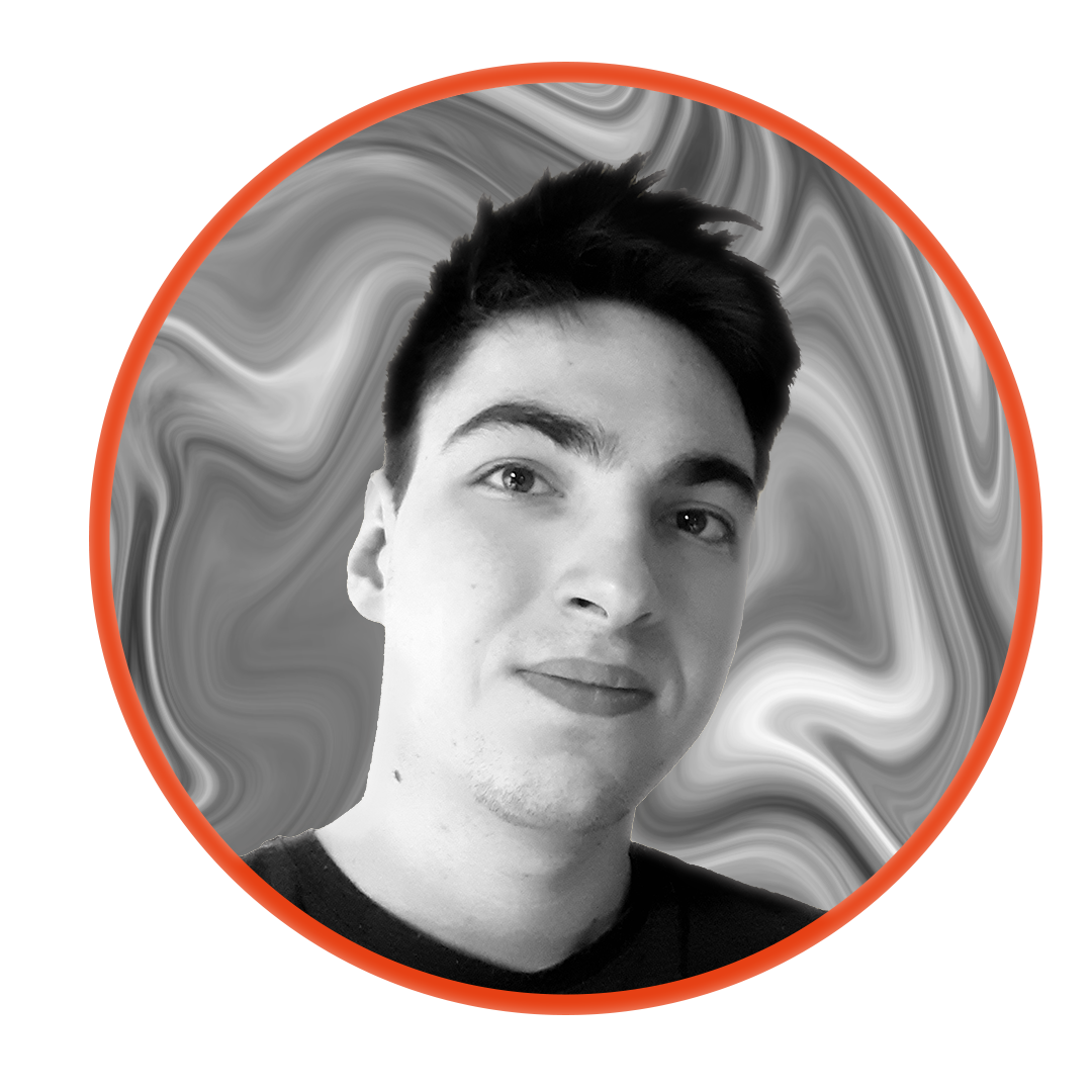 Ma photo de profil en noir et blanc